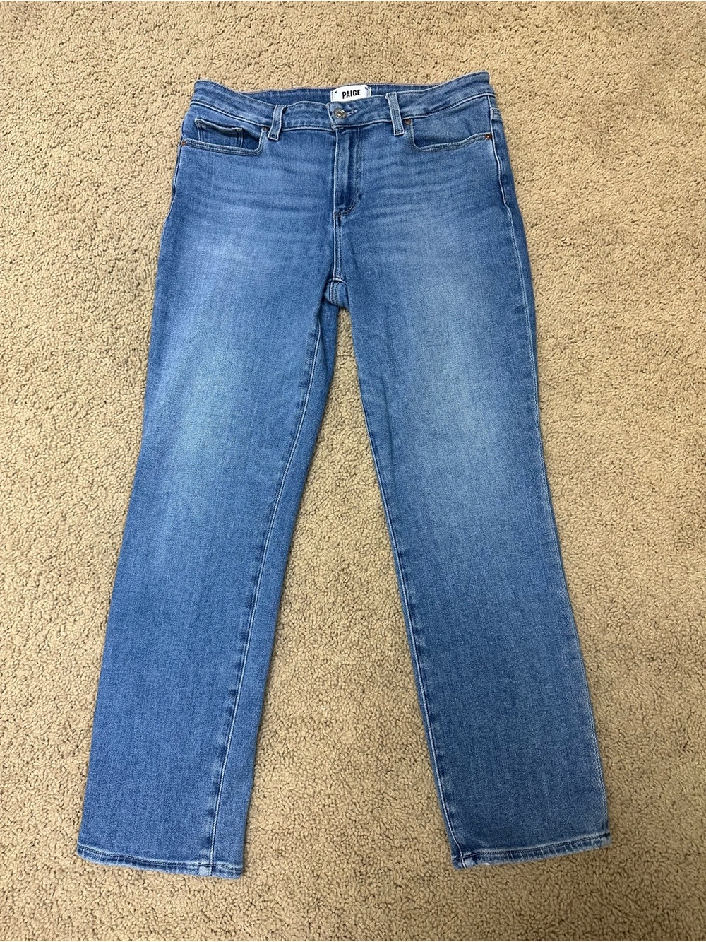 PAIGE Amber cropped Straight Leg Jeans